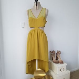 High-low cutout sleeveless dress